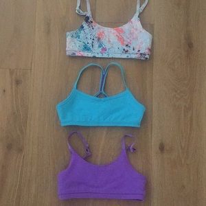 Girl’s’ Ivivva bra tops